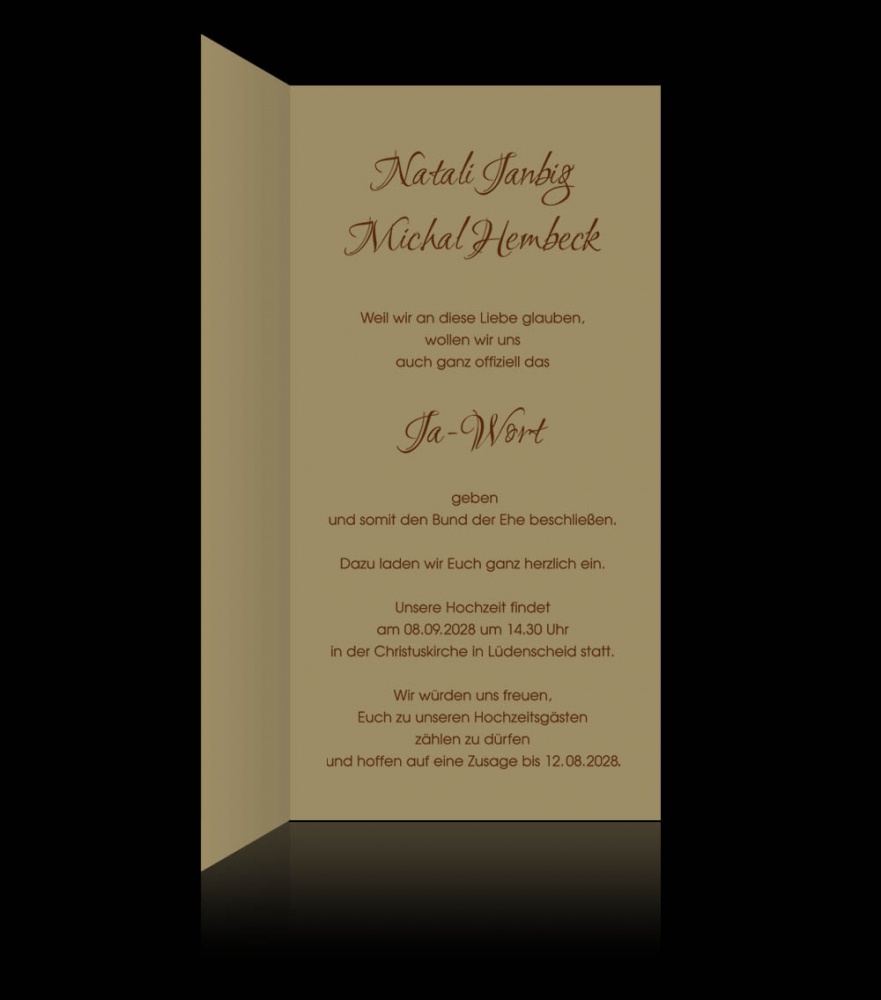 Hochzeitskarten D 0908